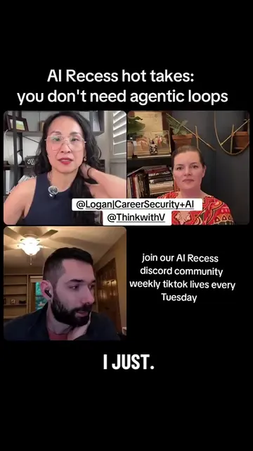 Another topic filled AI recess tiktok live with @Logan | Career Security + AI an