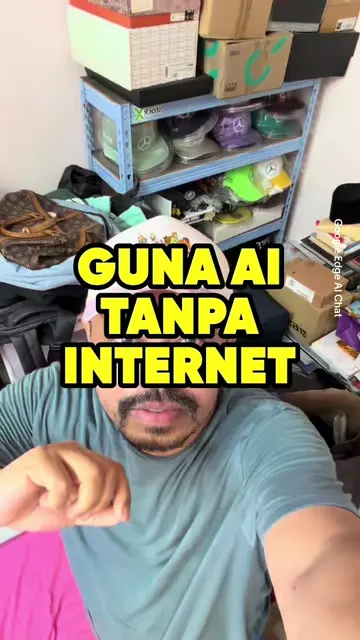 Kalau siapa yang nak try guna #AI Google walaupun tak ada internet, boleh downlo