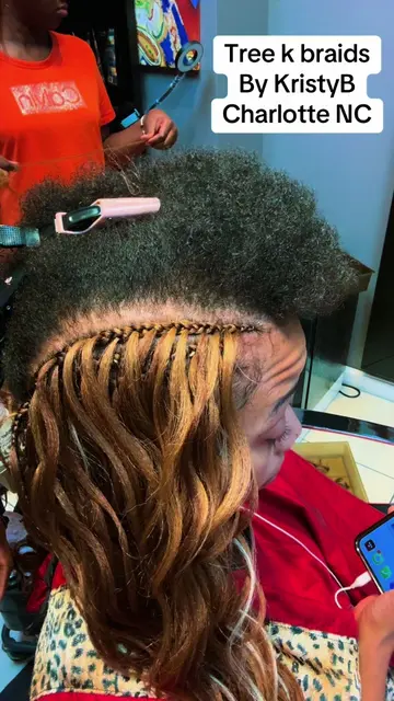 Tree k braids by KristyB charlotte nc#treebraids #MakingHistory #charlottenc 