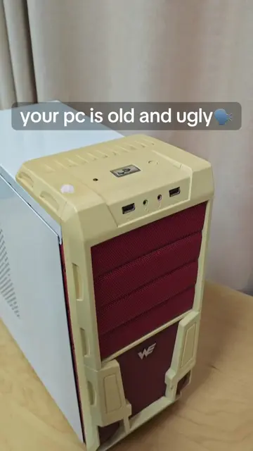 My pc looks old and ugly😮‍💨#pc #setup #pcbuild #techtok #pctips 