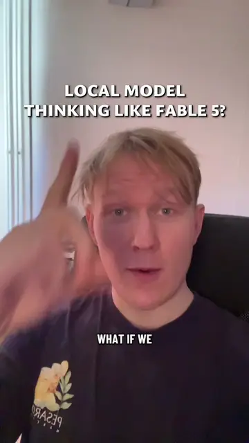 Gemma 4 12b fine-tuned on Fable 5 reasoning traces. #localai #gemma #fable5