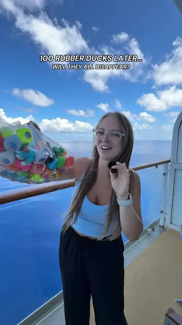 How fast will 100 ducks disappear on my cruise ship? 🦆 #cruise #cruisetok #crui