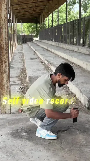 Ignore my shoes 😊 Try self video recording trick 👍🏻😇 @Hina 🥀🙂 #editing #iw