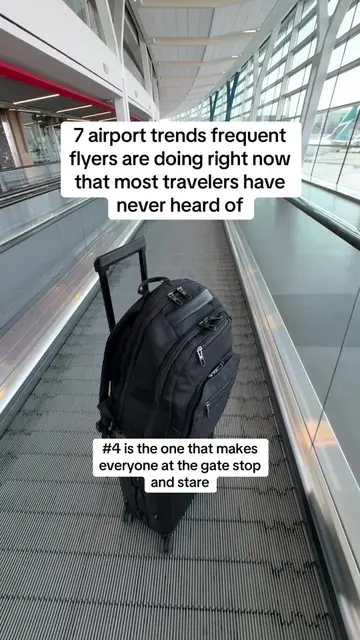 Frequent flyers move through airports completely differently and most people hav