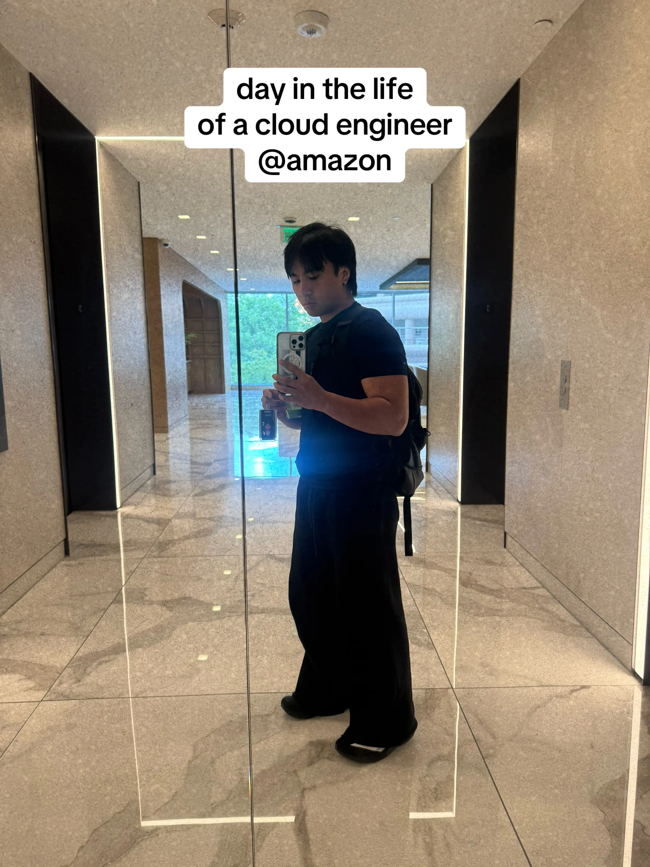 day in the life at amazon through pictures  #fyp #Tech #internship #computerscie