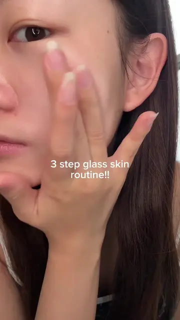 My 3 step glass skin routine!! #glassskin #glasskinproducts #glassskinroutine #t