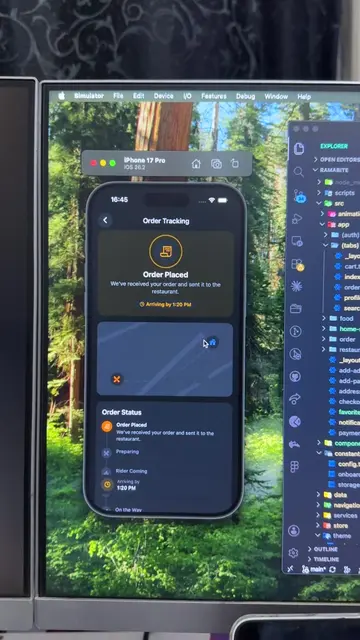 Real-time order tracking, built from scratch with expo Watch the kitchen marker 