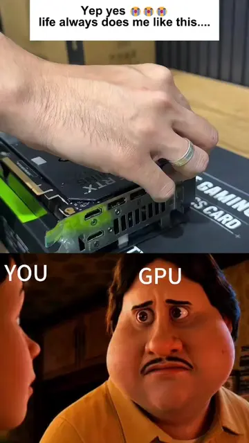 Your GPU’s looking at you, totally let down. Yep, that’s how it is. #GPU #PCBuil