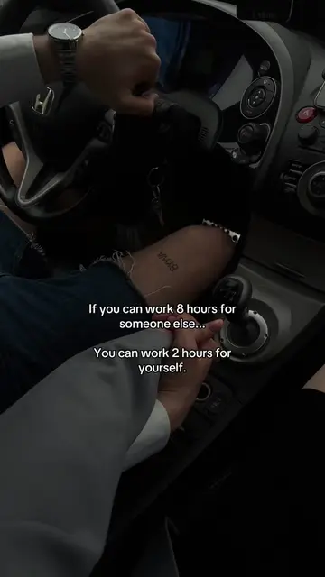 ⬇️ If you can work 8 hours building someone else’s dream, you can spend 2 hours 