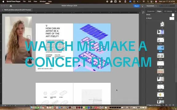 MAKE A CONCEPT DIAGRAM WITH ME  IMPROVING MY PORTFOLIO DAY BY DAY #architecture 