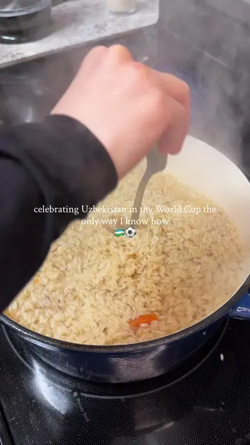 No measurements needed when it’s in your blood 🇺🇿😌 #plov#pilav#pilaf#worldcup