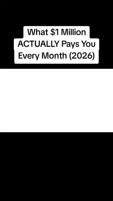 What $1 Million ACTUALLY Pays You Every Month (2026) #finance #money #PersonalFi