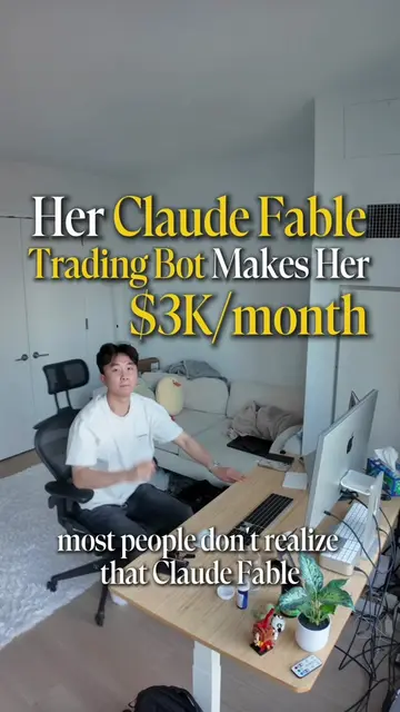 Her Claude Fable Trading bot makes her $3k/month #ai #Tech 