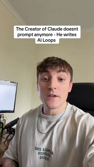 The creator of Claude Code says he doesn’t prompt Claude anymore. He writes loop