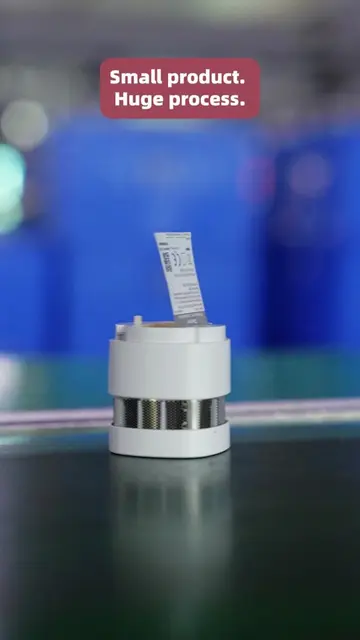 Looks Small. Takes a Big Process.#smokealarm#manufacturing #factorytour #product