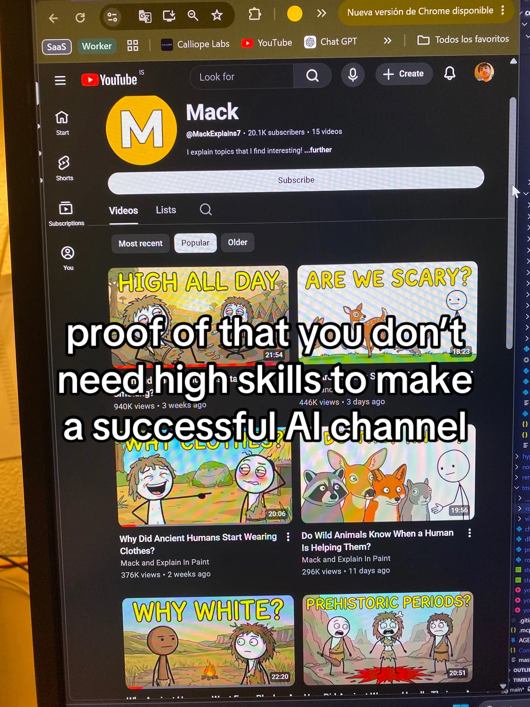this guy is proving that you don’t need high skills to start a successful channe