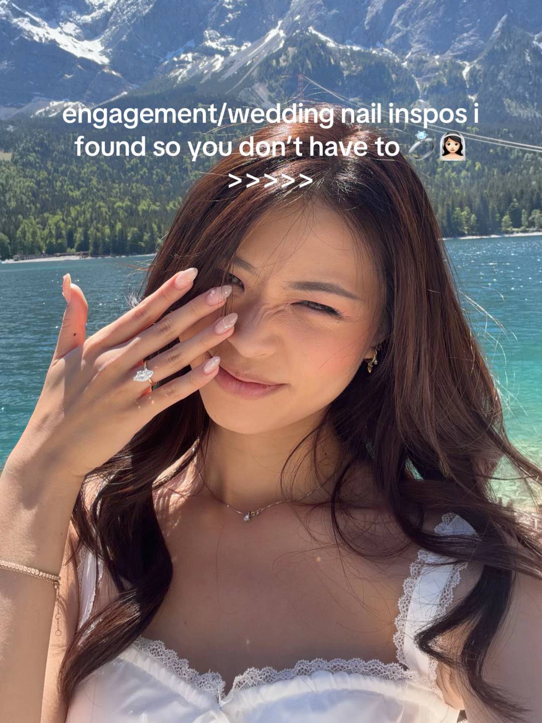 i struggled so hard researching on different bridal/engagament nail inspo, so im