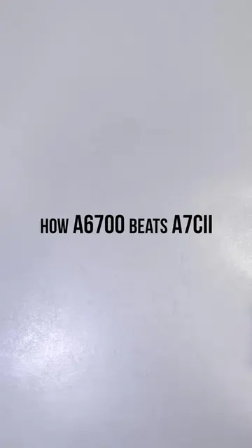 5 reasons why the Sony A6700 is better than the A7C II: - Fully mechanical shutt