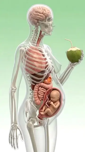 What Happened Inside your Body When you Eat Coconut water 🥥 During pregnancy #b