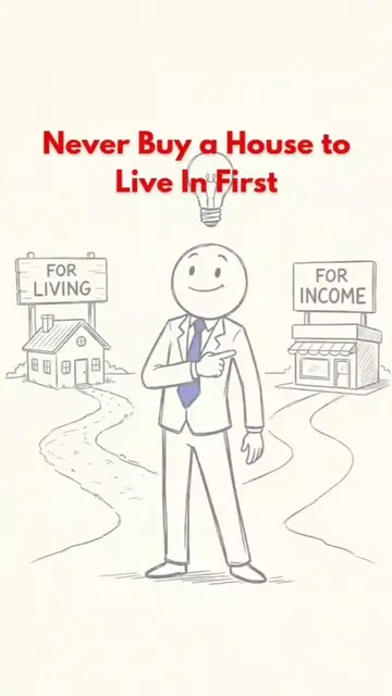 Never Buy a House to Live In First 🏡. #animation #Finance #house 
