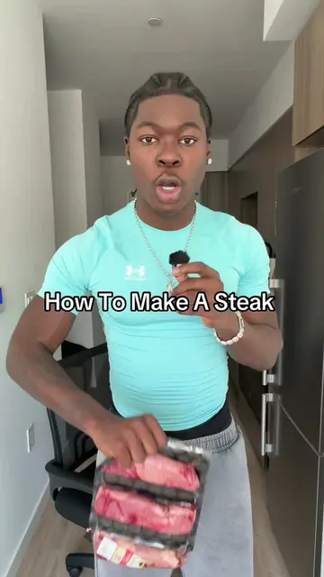 FIRST Time Cooking Steak , Did I Cook ?? 😂😂  #fyp #cooking #steak  #steaktok #