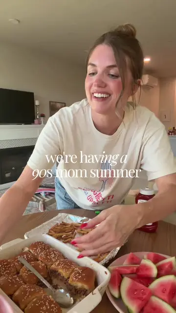It's a 90s mom Summer are you IN?? Sloppy Joe recipe at the end!☀️☀️☀️ #momof4 #