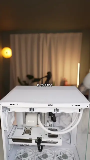 Building the quietest white PC part 4 #Tech #techgirl #pcbuild #pcgaming #bequie