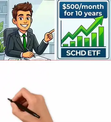 🔥What If You Invest $500/Month into SCHD Dividends for 10 Years?⚡..... #SCHD #D