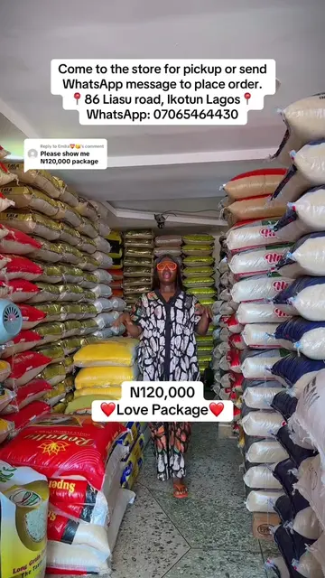 Replying to @Emilia💝😘 #foodstuff #foodstuffwholesaler #lagosfoodstuffvendor #s