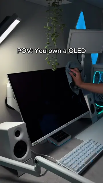 Best money ever spent 😭🔥 #oled #oledmonitor #exotech #techtok #GamingSetup 