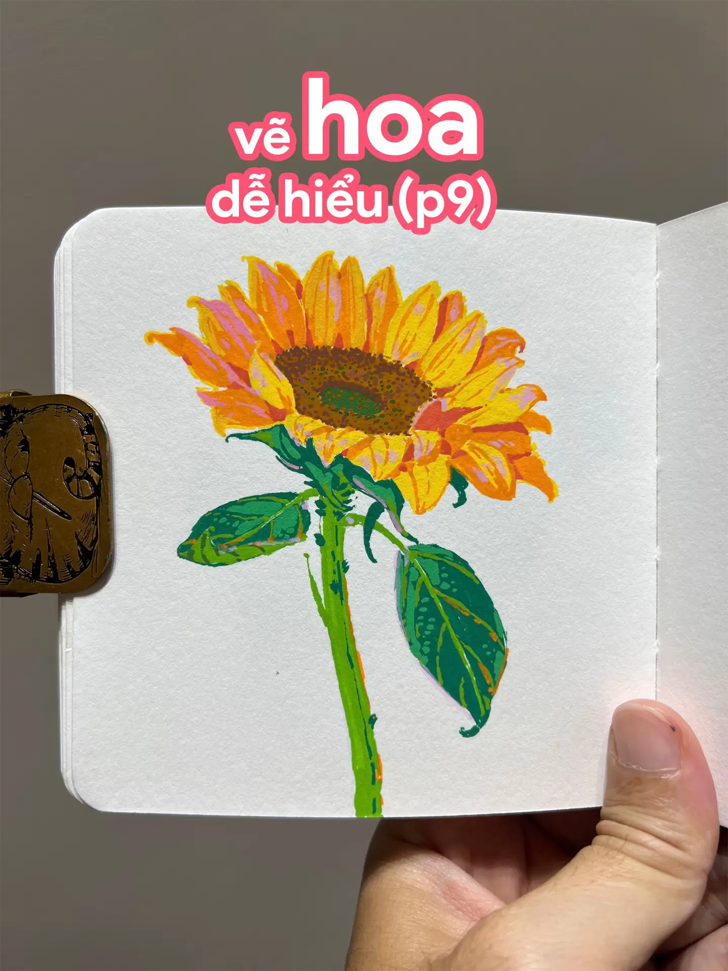 Nay tập dẽ hoa hướng dương nha các sốpp  #LearnOnTikTok #art #drawing #flowerpai