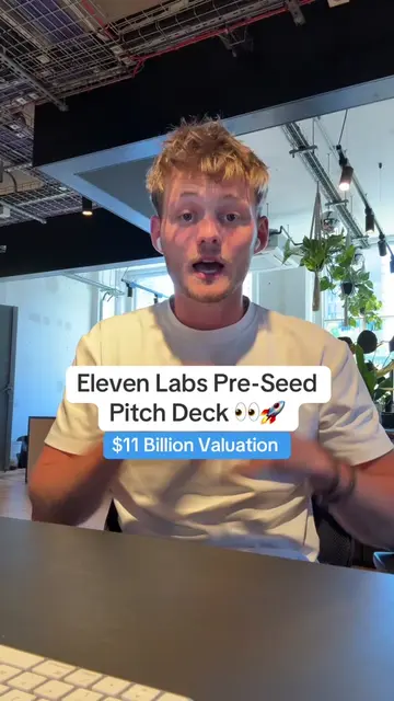 ElevenLabs was last valued at $11 Billion! Here’s the deck they used to raise th