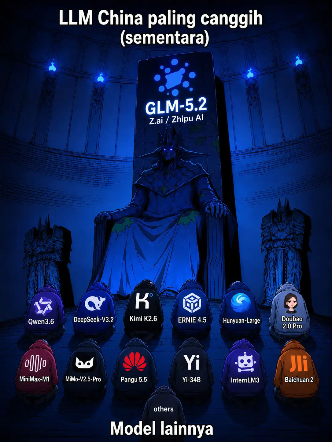 DeepSeek buka pintu. Qwen, Kimi, Doubao, MiMo, MiniMax ikut ngegas. Sekarang GLM