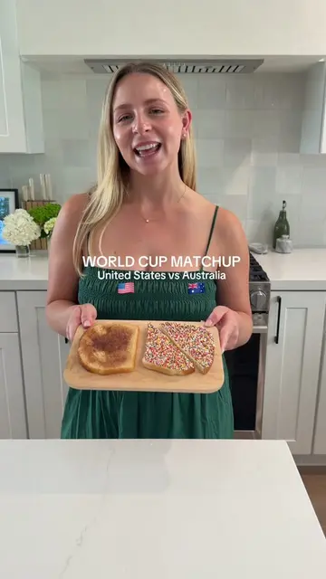 My USA vs Australia matchup: Cinnamon sugar toast vs fairy bread! They were both