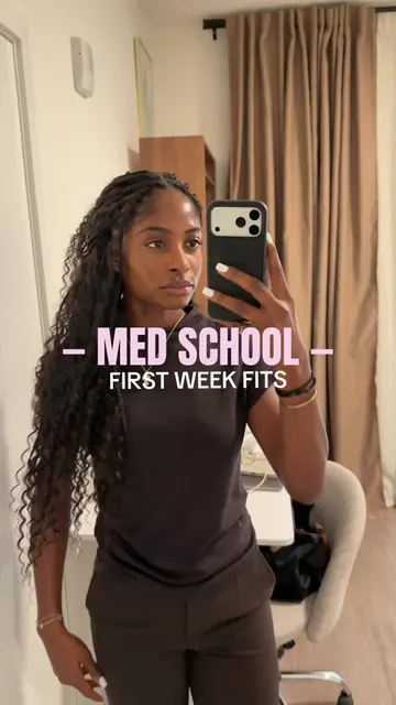 Week 1 of med school done ✔️ So excited to share with yall what I wore this week