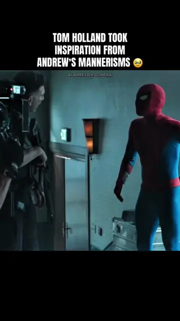 The mannerisms from MCU Spider-man are definitely inspired by Andrew 🥹 #spiderm