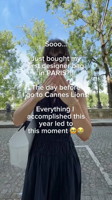Sooo… just bought my first designer bag in PARIS 🥐🇫🇷🥂 The day before I go to