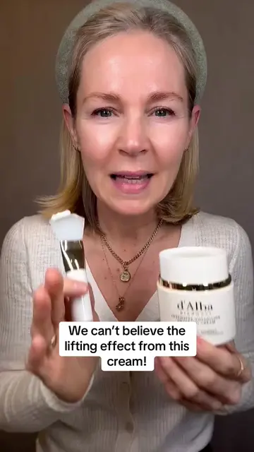 This cream lifts your face immediately! d’Alba Intensive Volufiline Grinding Cre