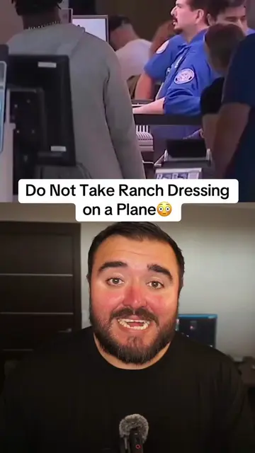 TSA is warning Europeans to not take ranch dressing on airplanes #airplane #ranc