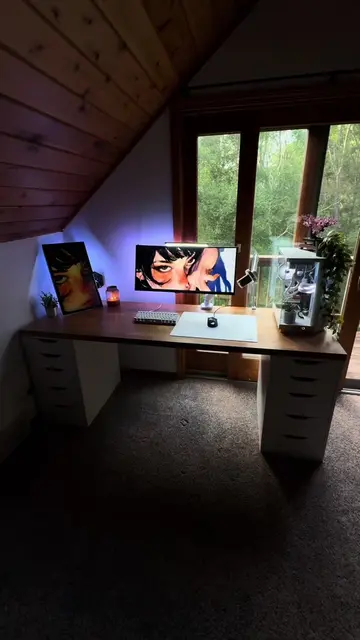 what a view #xyzbca #setupgaming #cozy #techtok #setup 