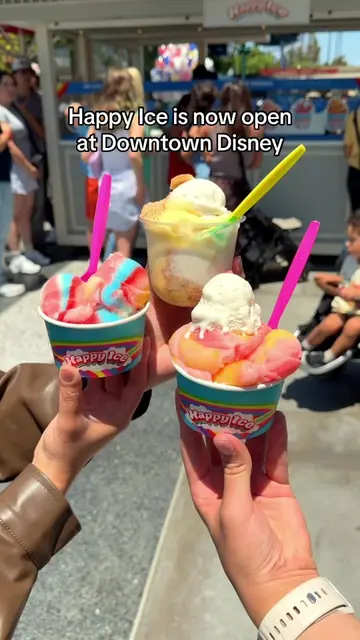 Happy Ice is now open at Downtown Disney! Their water ice is so good! #downtownd