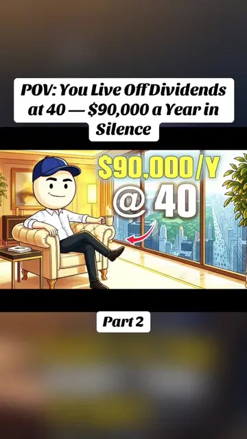 P.2 POV: You Live Off Dividends at 40 — $90,000 a Year in Silence #finance #fina