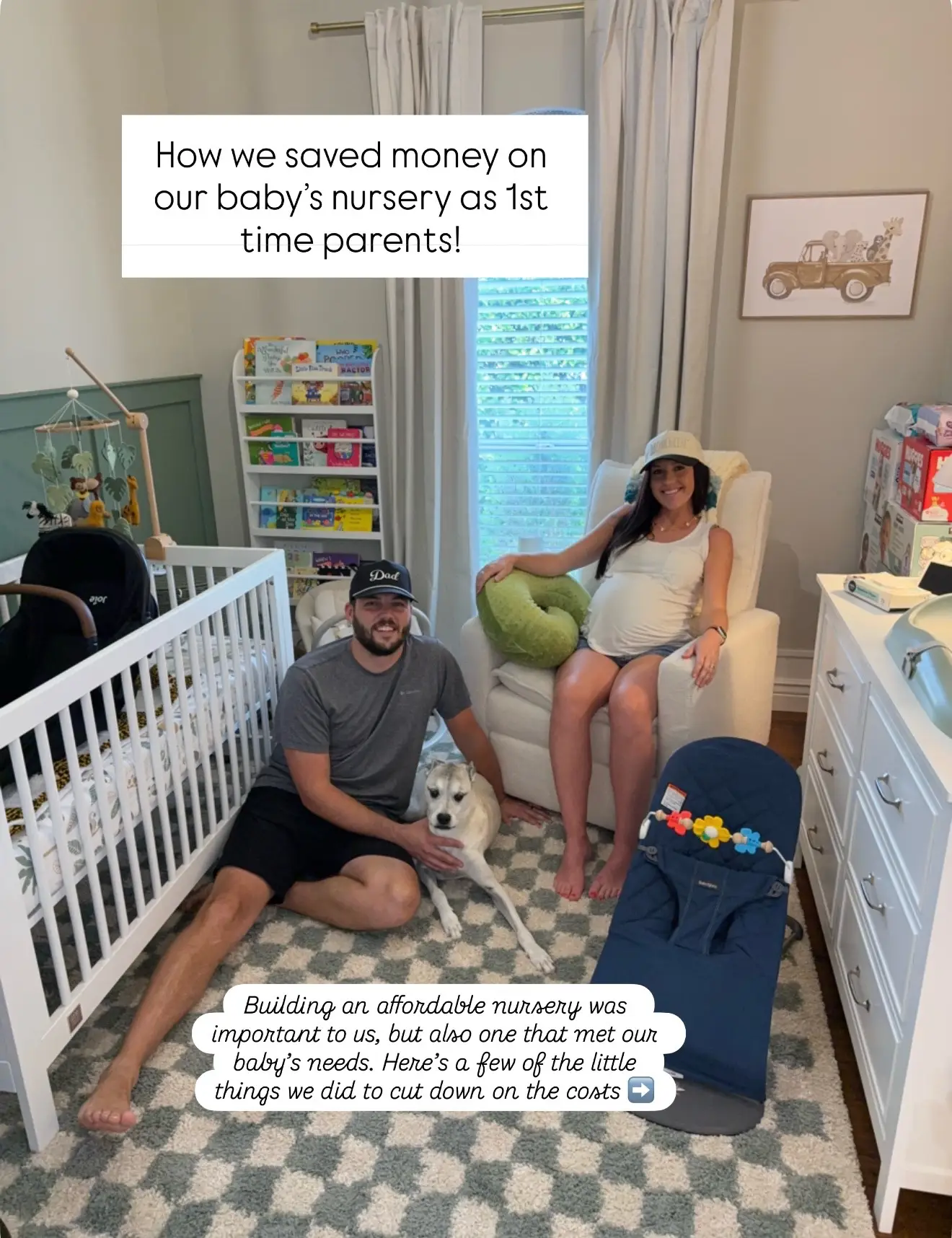 We wanted to build a nursery that included items we really loved, items that our