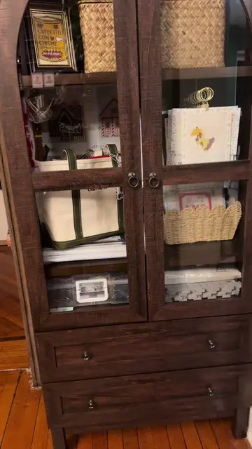 Tour of my needlepoint hutch! I was heavily inspired by @Natalie B and her lovel