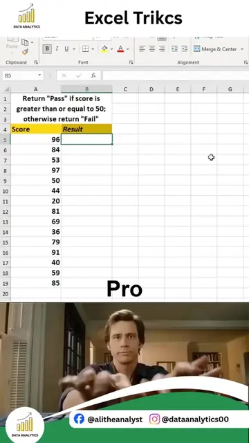 HOW TO CALCULATE PASS AND FAIL IN EXCEL FAST Still checking student results manu
