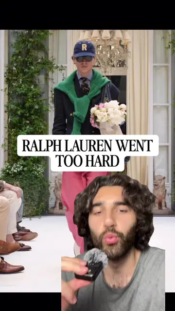 This is a styling masterclass  #fashion #Runway #fashionweek #ralphlauren 
