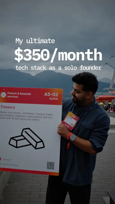 $350/month. That’s what it costs me to run my entire startup as a solo founder. 