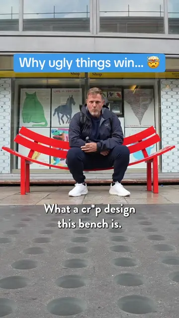 Bad design is why this bench wins... 😳 When I got kicked out of home at 15 I ne