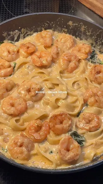 EASY MEALS FOR 2, EP. 8  Spicy Shrimp Pasta with Spinach Ingredients * 154g dry 