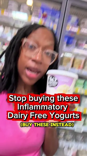 🚫🙅🏽‍♀️Stop buying these inflammatory dairy free yogurts! I avoid these at all